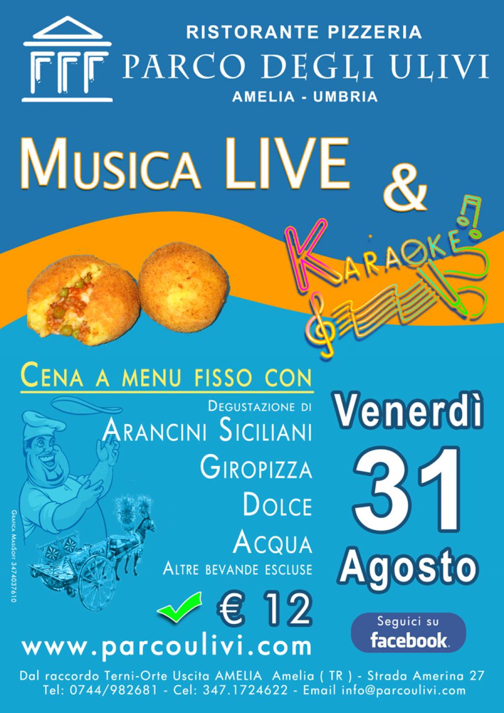 volantini Ristorante pizzeria parco degli ulivi amelia terni